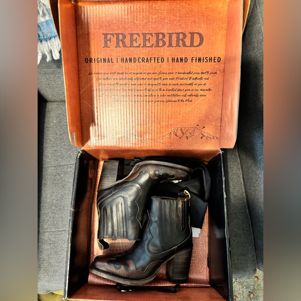 Freebird Paula Cognac Leather Boots